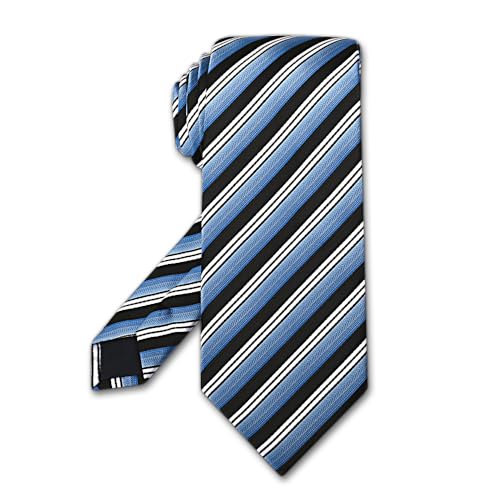 Image of Men's Tie Set with Pocket Square, Cufflinks and Gift Box | 100% microfiber; tie 59 x 3.15 in; square 10 x 10 in; gift box included
