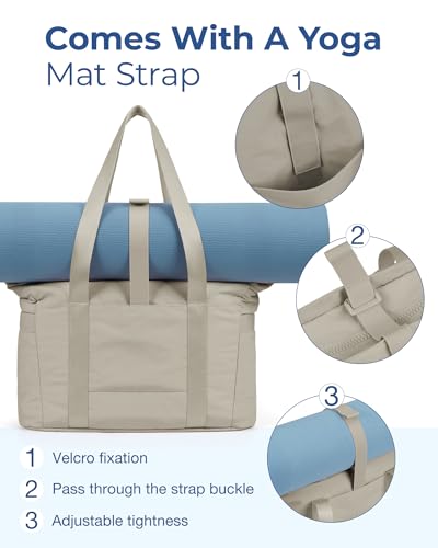 BAGSMART Lightweight Tote with Yoga Strap