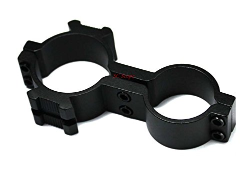 TAC Vector Optics 8 Figura Linterna Cartucho tóner para Abrazadera de Alcance Anillo de Montaje Lado Picatinny Rail 30 mm/25.4 mm 1 "Anillos Color Negro