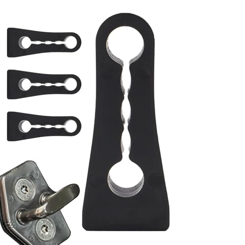 4X Amortiguador De Insonorización, Para Cerradura De Puerta Coche, Amortiguador, Amorti-guador Goma Absorbente Golpes, Búfer Sonido Multifuncional Par-a Via, Accesorio Para Automóvil