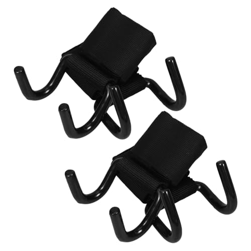 Crochets de levage musculation à grip stable et support renforcé Toddmomy pour haltérophilie