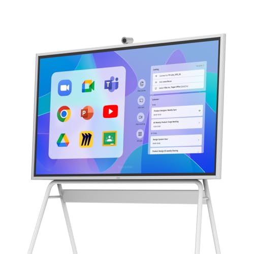 Vibe S1 4K UHD Smart Board, 75 Inch Digital Whiteboard for Office and Classroom, Electronic Presentation Meeting Device for Hybrid Work, Interative Touchscreen Display, Chrome OS and 250+ Free Apps