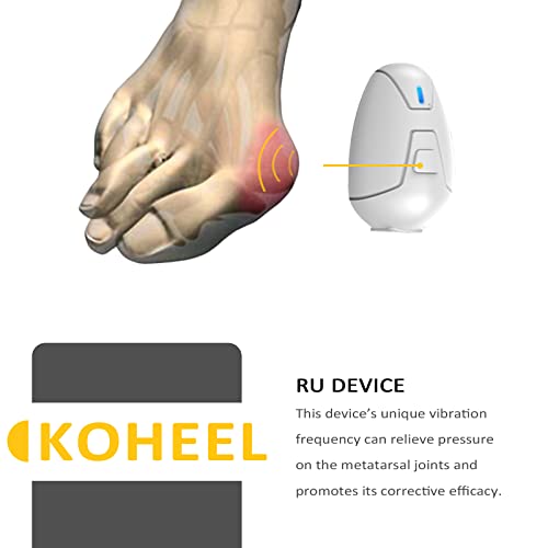 KOHEEL HV Toe Separators, Bunion Corrector, Toe Straightener for Women and Men, Restore Toes to Their Original Shape (Left foot)