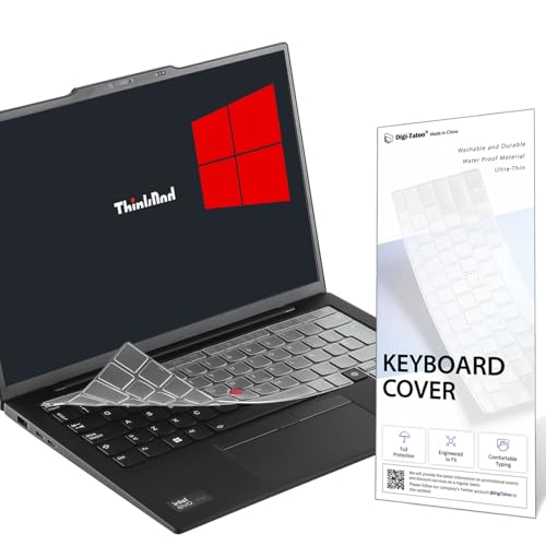Funda para teclado ThinkPad X1 Carbon Gen 13/12 y 2 en 1 Gen 10/9, protector transparente diseño UK