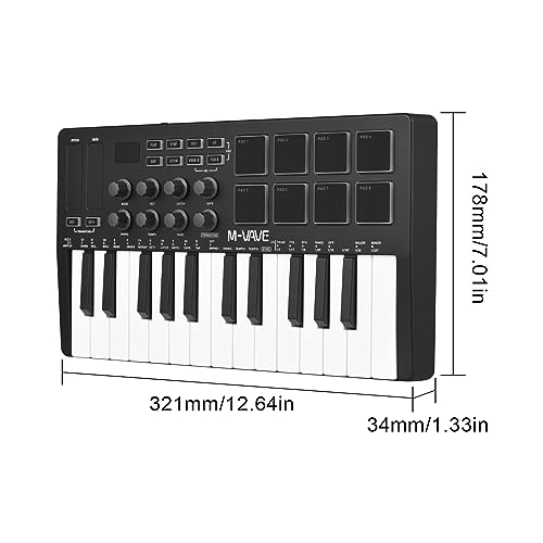 ノーブランド品 25キーMIDIコントロールキーボード の商品画像 3