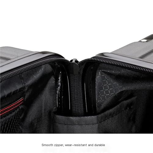 Suitcase Luggage Large Capacity Suitcase Zipper Trolley Case Universal Wheel Strong and Durable Password Suitcase(Gray,24IN)3