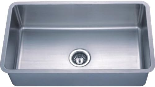 Dowell Undermount Single Bowl Stainless Steel Kitchen Sinks Handcrafted Small-Angle Corner Series 6005 3018