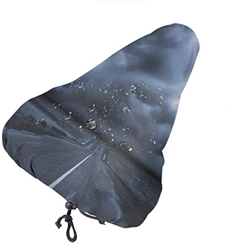 PRETYSOFTY Funda de Asiento de Bicicleta Stormy Sky Storm Weather Cubiertas de Bicicleta Azure Almacenamiento al Aire Libre Impermeable