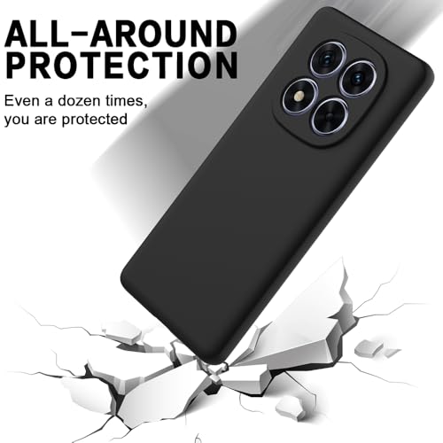 Image of Back Cover for Mi Redmi Note 14 Pro 5G / 14 Pro 4G | Full Camera Protection | Premium Liquid Silicon Case | Flexible Bumper Case for Mi Redmi Note 14 Pro 5G / 14 Pro 4G / Poco X7 5G (Black)