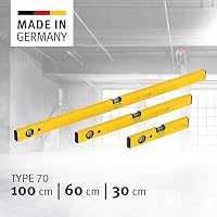STABILA Wasserwaage im Set - PRIME SET 70-3-teiliges Wasserwaagen Set: 100 cm / 60 cm / 30 cm, Horizontal & Vertikal Libelle, Kunststoff-Endkappen, Made in Germany – Ansicht 2