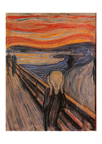 Affiche Le Cri Edvard Munch Décoration Murale Salon Salon Mat