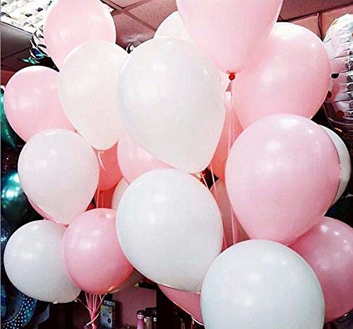 62pcs 10inch Baby Pink and White Latex Balloons for Garland Arch Wedding Bridal Baby Shower Birthday Decoration Party