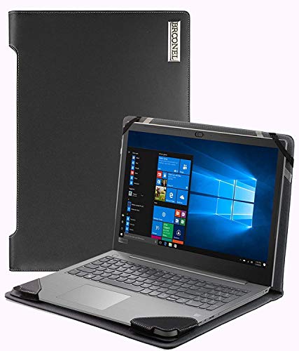 Broonel - Profile Series - Black Leather Laptop Case Compatible with The Lenovo