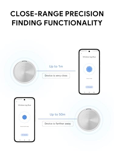 Air Tags for Android, Bluetooth Tracker Tags with Find Hub App, 2 Year Battery Life, Android Anti-Lost Luggage Tracker for Keys,Wallets,Suitcases, Compatible with Galaxy & Pixel Phone