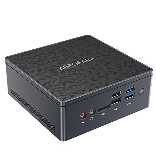 【Doppio 4K 60Hz E Doppio WIFI】Il mini computer desktop Aerofara è dotato di grafica UHD (4096 * 2160). Le doppie uscite della porta video 4k 60hz (HDMI + DP) + VGA consentono di collegare tre display contemporaneamente. N6005 mini computer pc bluetooth4.2, gigabit ethernet, dual wifi velocità massima 867 Mbps ed entrambi supportano 2,4 GHz e l'ultima trasmissione dati veloce a 5 GHz per il collegamento di mouse, tastiera e altoparlanti Bluetooth.
