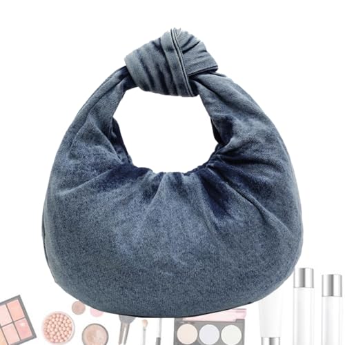 Tktouci Bolso de mano – Bolso de noche con forma de nube – Bolsos de mano para teléfono móvil, cosméticos, vacaciones, fiestas, viajes, playa, viajes de negocios, Blue, Refer to description