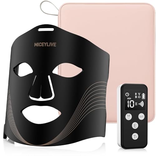 Red Light Therapy for Face, LED Face Mask with 3 Modes, 830nm Inf...