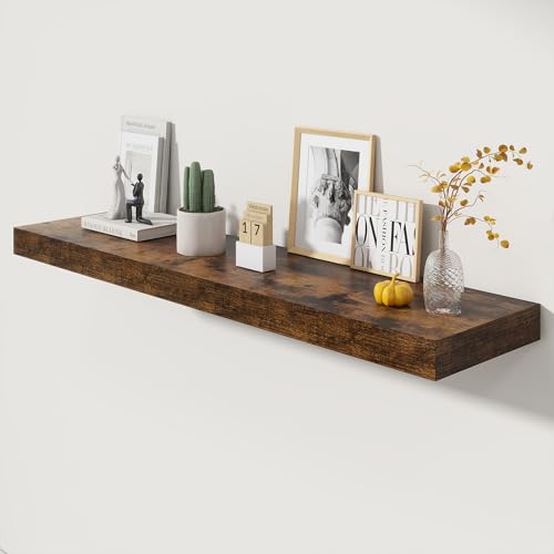 FLYJOE 48 Inch Floating Shelves | 12 Inch Deep Floating