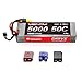 Venom Sport Power 50C 2S 5000mAh 7.4V LiPo Battery Roar Approved with Universal Plug (EC3/Deans//Traxxas)