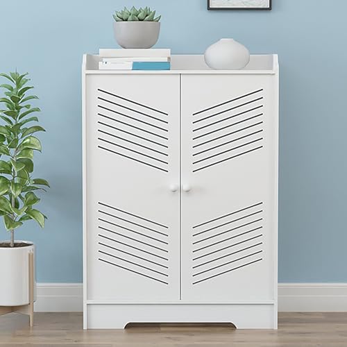 Cache-radiateur moderne en bois blanc de 60 x 85 x 25 cm pour le salon et la chambre
