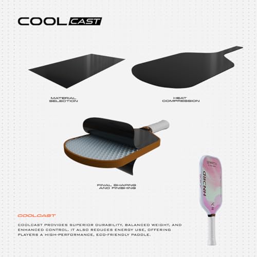 Image of Hundred Spirit X Flow Blast - Pickleball Paddle | 13mm Core | Wide Body Power Paddle | Enhanced Sweet Spot | Ideal for Beginners & Intermediate Players | Free Paddle Bag