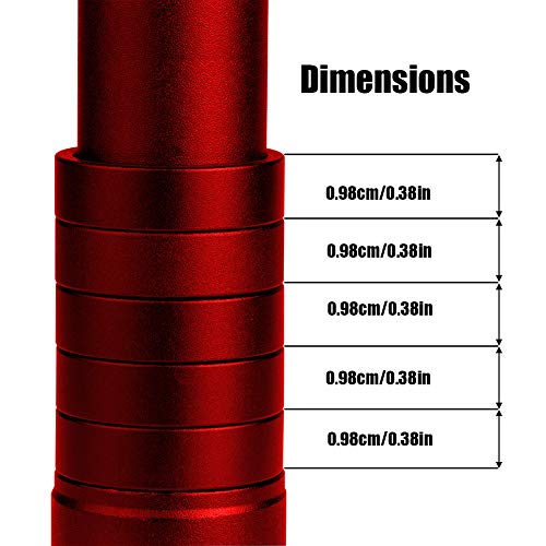 Kbrotech Bike Fork Stem Extender Bicycle Stem Riser Handlebar Stem Neck Riser with Hex Key for Mountain Bike, Road Bike, MTB (RED)