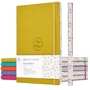 Soft Cover B5 Bullet Dotted Journal Notebook - 120 gsm Dot Grid 160 Pages