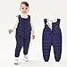 Toddler Snow Pants Baby Boy Girl Winter Clothes Down Puffer Coat Warm Snow Ski Bib Overalls Snowsuit Blue 2-3 Years
