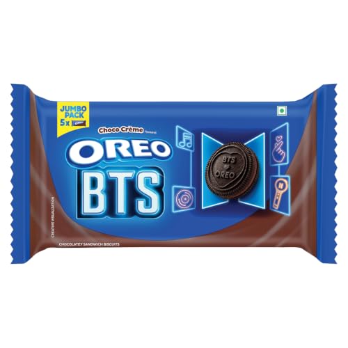 Image of Cadbury Oreo Chocolate Flavour Creme Sandwich Biscuit Jumbo Pack, 459.25 g