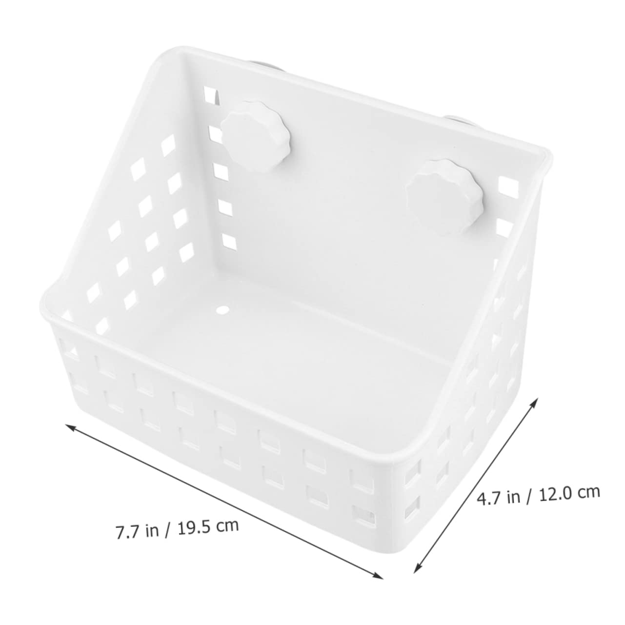 Râtelier à Foin pour Lapin 2 Pièces Plastique Blanc Fixation Stable