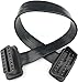 Full 16pin OBD II OBD2 Male to Female Extension Cable Flat Ribbon Cable with Angled connectors 30cm/1ft 16pin