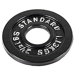 2-Inch Olympic ​Rubber Coated Cast Iron Plate Weight Plate for Strength Training and Weightlifting, Multiple Sizes - Image 3