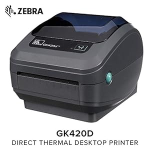 Zebra GK420d Etikettenprinter, Directe Warmte, 203 x 203 DPI, 127 mm/sec, met Kabel, 8 MB, 4 MB, Zwart