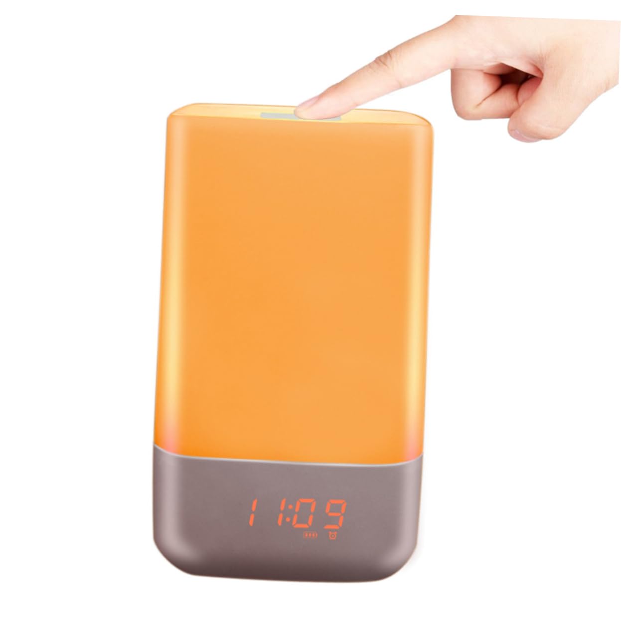 Ciieeo Lampe de Chevet Réveil avec Simulation Lever de Soleil et Fonction D'alarme Tactile en Abs pour Chambre