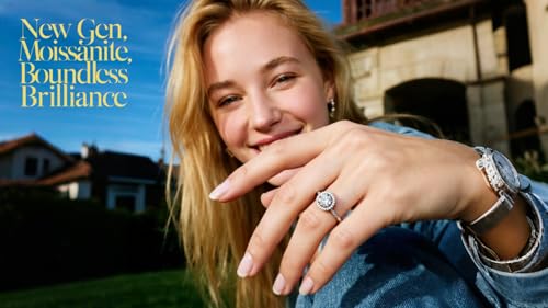 1CT/2CT Queen series moissanite ring, 952 silver, D-color VVS1-2, promise ring， rings for women2