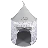 My Little Héros - Tienda de campaña para niños (100 cm de diámetro, 125 cm de altura, con suelo y cojín, con ventana, rincón de lectura y juegos para habitación infantil)