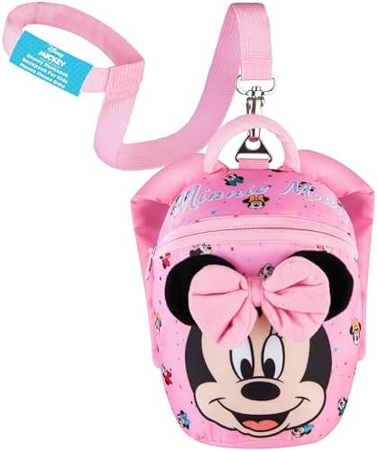 Disney Minnie Mouse Mini Backpack with Toddler Safety Harness for...