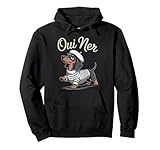 Oui Ner Dackel Wiener Hund Französischer Humor Lustiger Wursthund Pullover Hoodie