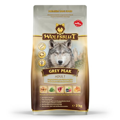 Warnicks Tierfutterservice Wolfsblut Grey Peak Adult mit Ziegenfleisch und Süßkartoffel SPARPACK 2x2 Kg