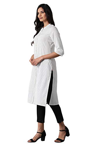 Image of W for Woman Women's Polyester Regular Kurta