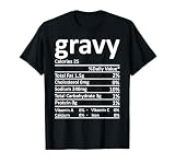 Gravy Nutrition Thanksgiving Costume Food Facts Christmas T-Shirt