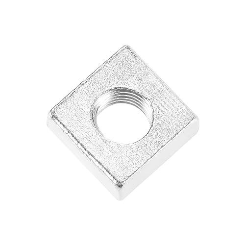 QUARKZMAN Quadratische Muttern, M5x9mmx4mm verzinkter metrischer Grobgewinde-Sortimentskasten, 25 Stück