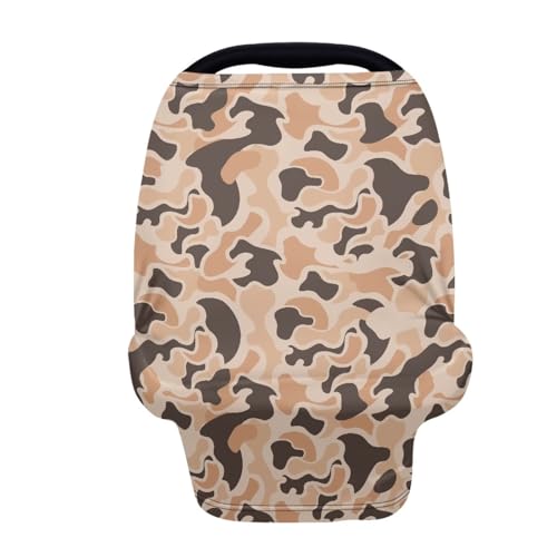 Image of Duck Camo Car Seat Covers Baby Multi-Use Car Seat Canopy Carrier Cover, Breathable Breastfeeding Cover Baby Stuff Girls Boys