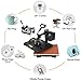Nouva 5 in 1 Digital Sublimation Heat Press Machine 12x15 Inch - 360° Swing Away Shirt Press Machine, Multifunction Combo Heat Transfer Machine for T Shirts Hat Cap Mug Plate