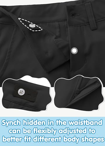 Youth Boys Golf Shorts Stretch Lightweight Kids School Uniform Clothes Flat Front Casual Khaki Hybrid Chino Dress Short4