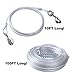 PUPTECK Outdoor Dog Run Cable for Small to Large Dogs up to 125lbs, Heavy Duty Tie Out Cable Trolley System with Runner Pulley Cable Zip Line for Yard, Camping, Long Lead Chain Leash