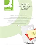  Transparente Etiketten Laser+Kopierer 48,5x25,4 mm transparent 1