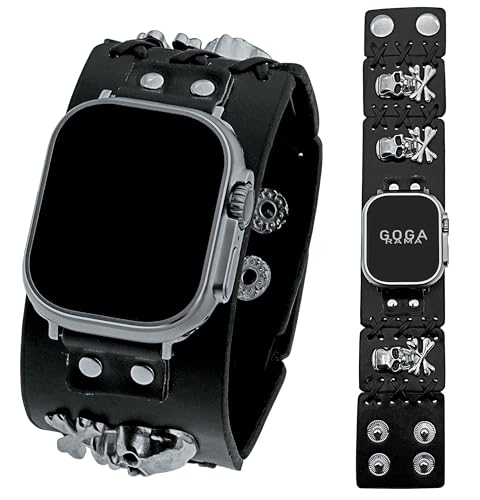 Bracelet steampunk cool pour Apple Watch 45mm 44mm 49mm manchette