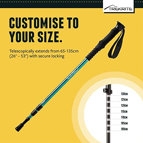 Trekrite Womens Anti-shock Walking/Hiking/Trekking Poles/Sticks - (2pc / set/pair)