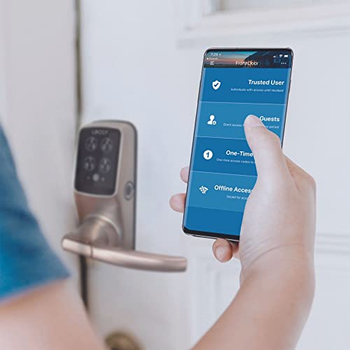 Lockly Secure Plus Bluetooth Smart Door Lock, Keyless Entry with PIN Genie® Digital Keypad, 3D Biometric Fingerprint Sensor Front Door Lock with Handle, Voice Control & Auto Lock - Latch Edition thumbnail 2